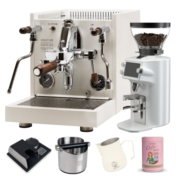 Quick Mill New Sebastiano Barista All-Inclusive White Set