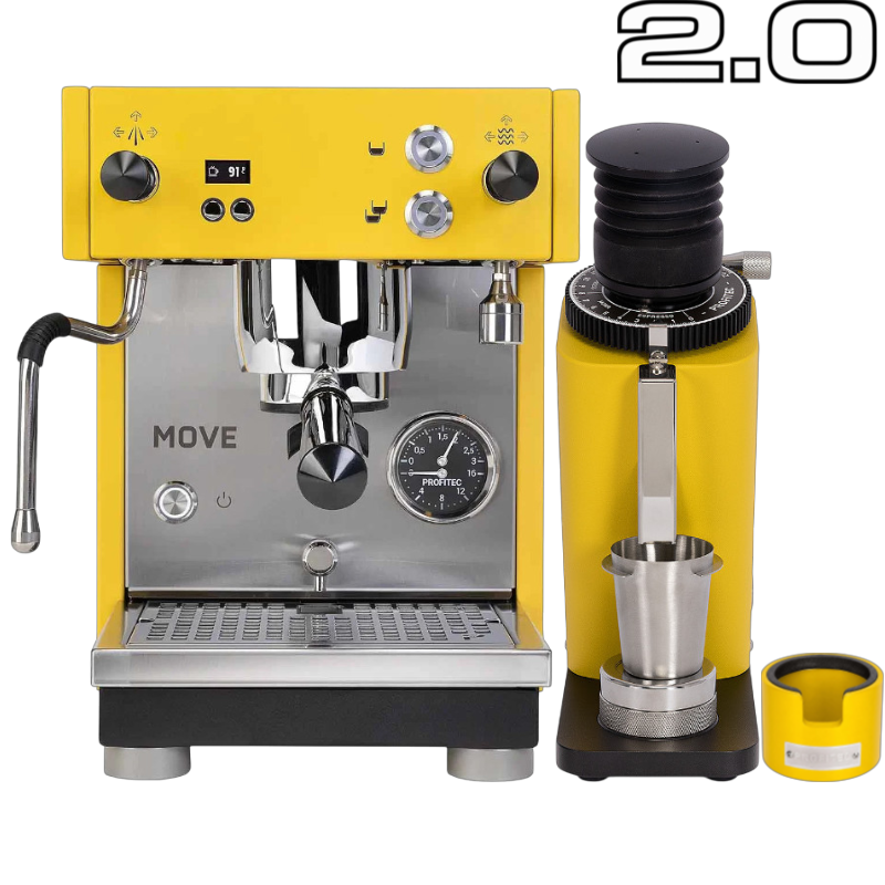 Das Profitec MOVE 2.0 Yellow Bundle